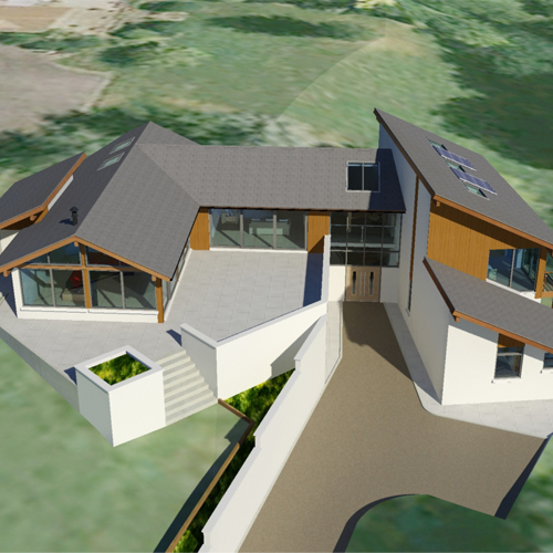 architects, 3D render, modern home design